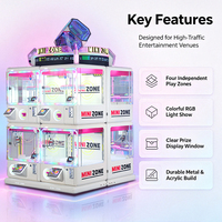 Machine d'éclairage panoramique empilable Kising pour figurines de boîtes mystères, cartes Gashapon, couleur et logo personnalisables