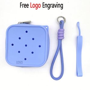 Monedero de Silicona con Correa Doble Multifuncional, Bolsa de Almacenamiento, Cable de Datos, Auriculares, Monedero Cuadrado Impermeable - Product Image 2