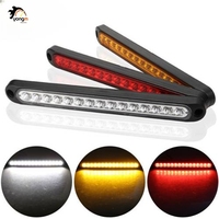 Feux de Travail Super Lumineux 15 LED Étanche pour Remorque, Bus, Camion – Feux de Délimitation Ultra Mince à LED Clignotants pour Jantes – Feux Latéraux de Camion