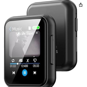 MP3 <strong>Player</strong> With BT High Fidelity Lossless Sound Music <strong>Player</strong> Full Touch Screen With Speaker FM Radio Recorder Black MP3 MP4