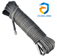 Corde de treuil tout-terrain corde de récupération cinétique pour le remorquage de véhicule avec manille souple