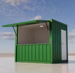 10フィート ミニ ポップアップショップ コンテナ コーヒーショップ バー ファーストフード レストラン コンビニエンスストア キオスク ブース コンテナハウス - Product Image 4