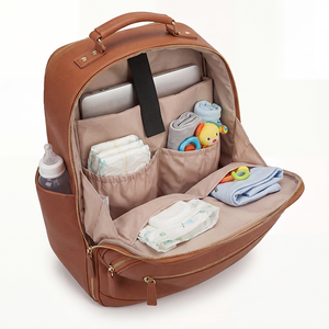 <span class=keywords><strong>Sac</strong></span> <span class=keywords><strong>à</strong></span> dos de maternité en cuir personnalisé, <span class=keywords><strong>sac</strong></span> d'allaitement, <span class=keywords><strong>sac</strong></span> de rangement pour bébé, <span class=keywords><strong>sac</strong></span> de voyage, <span class=keywords><strong>sac</strong></span> <span class=keywords><strong>à</strong></span> dos minimaliste, fabricant OEM ODM - Product Image 4