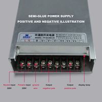 Alimentation électrique à découpage LED multi-canaux 400W AC 100-260V DC 12V 24V IP43 à tension constante à 100% pour usage industriel