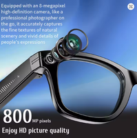 Lunettes Intelligentes IA : Photographie, Vidéo, Musique, Enregistrement Vidéo Wi-Fi, Assistant Vocal, Caméra 800W, Traducteur Intelligent