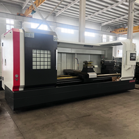Tour CNC horizontal CK61100 de fabrication directe, banc de 3000 mm, alésage de broche large, machine CNC robuste pour l'acier et le fonte.