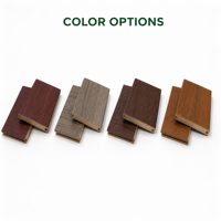 Planche de terrasse en PVC pur antidérapante à clipser, design grain de bois moderne, 18 mm, imperméable, pour extérieur, terrasse, jardin, parc