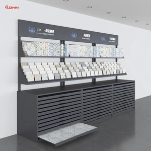 Chất lượng cao gạch đá cẩm thạch hiển thị đứng tùy chỉnh Gạch gốm Pull-out Rack hiển thị - Product Image 3