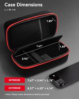 Étui de démarrage rapide EVA avec coque Oxford 1680D et doublure en velours, sac de rangement protecteur pour chargeur de batterie de voiture
