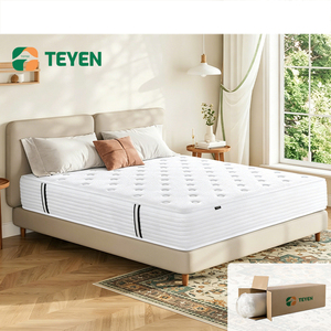 Custom Logo Roll Packed <b>Memory</b> Foam Mattress in a <b>Box</b> Breathable Comfortable Bed for Home Hotel Use MJB1-MA02 Size - Product Image 1