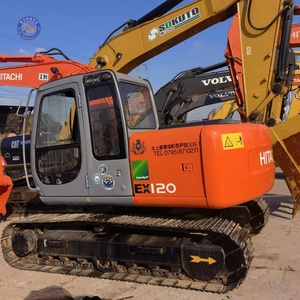 Excavadora HITACHI EX120-5 Usada de 12 Toneladas, Original de Japón, en Buenas Condiciones, Bien Mantenida - Product Image 1