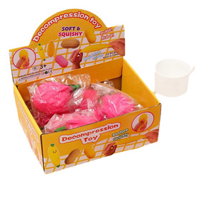 Jouet Squishy en forme de Pitaya simulé, Balle à presser douce en forme de fruit, Jouet anti-stress relaxant et divertissant - Product Image 5
