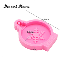 Shenhong — moule en Silicone brillant pour arbre de noël, clochette de flocon de neige, pour décoration de gâteaux, <span class=keywords><strong>Fondant</strong></span>, outils pour décoration de Sugarcraft, bonbons à gomme - Product Image 2