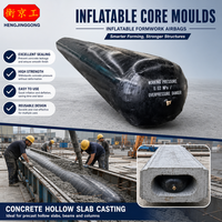 Coffrage gonflable en caoutchouc pour le coulage de tuyaux en béton et de conduites en coffrage tubulaire, forme de ballon réutilisable pour cavités