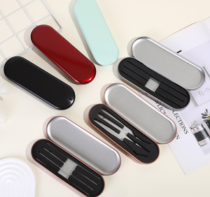 Boîte en étain ovale à couvercle coulissant givré pour rangement de papeterie, aiguilles à acné, outils de beauté, autocollants créatifs, conteneur à bougies - Product Image 1