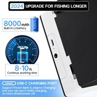 Caméra sous-marine, détecteur de poissons, étanche IP67, portable, écran IPS 5 pouces, 200° grand angle, vision nocturne, sonar longue portée, utilisation mondiale