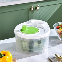Utensilios de Cocina de Alta Calidad, Mezclador de Ensaladas, Escurridor de Ensaladas Manual de Plástico para Frutas y Verduras