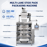 4 Lanes 6 Lanes 5g Sugar Stick Sachet Packaging Machine Multi-lanes Automatic 1g 2g 3g Packing Machine