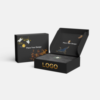 Scatola Pieghevole in Cartone Kraft Marrone Ecologica di Lusso Personalizzata con Stampa Offset e Bronzatura per Confezioni Regalo