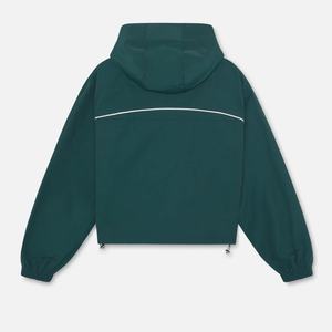 Chaqueta Técnica para Hombre con Ribete Reflectante en Contraste, Color Verde Bosque, Cierre de Cremallera, Cortavientos con Bolsillos con Solapa - Product Image 3