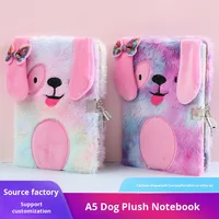 Hochwertiges A5 Hardcover-Notizbuch für Kinder Nettes Hunde plüsch journal Stilvolle Büro-oder Studenten geschenk hülle