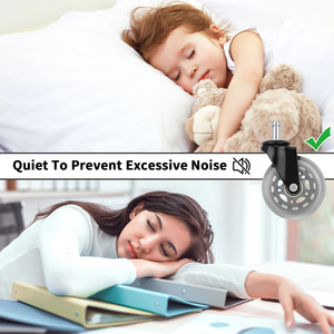 Hot Selling 3 Zoll Gary Color Hochleistungs-Bürostuhl Lenkräder Transparentes PU-und PP-Material für Wohnzimmer möbel - Product Image 5