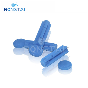 Fournisseurs de lancette de sang RONGTAI Lancette de sang en acier inoxydable Chine Lancette de sang de torsion jetable - Product Image 3