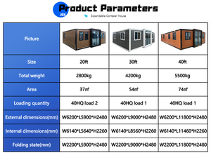 20ft 40ft sang trọng đúc sẵn thép <span class=keywords><strong>container</strong></span> nhà có thể gập lại di động mở rộng di động nhà di động prefab nhà - Product Image 5