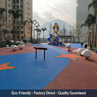 Revêtement de sol pour aire de jeux en EPDM haute performance et durable, fabriqué en Italie et en France, matériau écologique, livraison directe d'usine, service personnalisé.