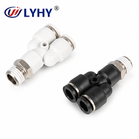 Raccords de tuyaux d'air modernes sur mesure LYHY, raccords pneumatiques en Y à réduction de pression, connecteurs rapides à enfoncement pour tubes d'air