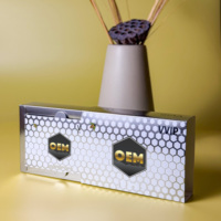 Boîtes en papier kraft jetables de qualité OEM pour emballages en gros de miel, chocolat, bonbons et café, avec revêtement UV et gaufrage, pour VVIP
