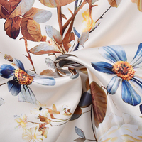 Tissu en polyester imprimé numérique personnalisé, respirant, textile de mode pour robes, jupes et vêtements pour femmes et filles