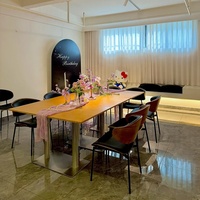 Tables et chaises longues pour restaurant de style occidental |   Design de meubles rétro vintage |   Idéal pour les cafés décontractés et les salons de thé