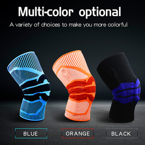 Genouillère en nylon avec bandes antidérapantes en silicone, élastique et respirante, pour le football, la course à pied, le basketball, pour hommes - Product Image 3