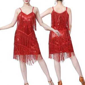 Vestido de Fiesta Elegante para Mujer, Estilo Flapper de los Años 20, Vestido de Gatsby con Bordado, Tirantes con Cuello en V, Lentejuelas y Flecos, Disfraz Sexy para Baile - Product Image 3