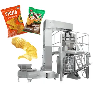 Machine d'emballage de chips de machine d'emballage de casse-croûte automatique verticale de prix usine