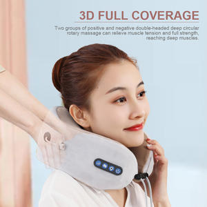 Venta al por mayor de Amazon almohada de masaje de cuello recargable en forma de U con funciones de calefacción y vibración para aplicaciones en la cabeza - Product Image 5