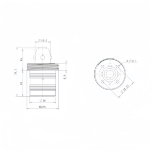 Module de serrage à <span class=keywords><strong>point</strong></span> zéro <span class=keywords><strong>AMF</strong></span> 6215RP-250, version à vis en acier inoxydable 0,5 kg pour le maintien d'outils CNC - Product Image 3