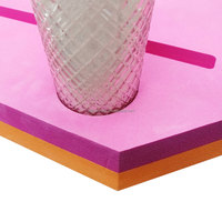 Tapis de Mahjong flottant hexagonal en EVA, design pliable personnalisé en usine, pour jeux de Mahjong américain, tables flottantes pour piscine