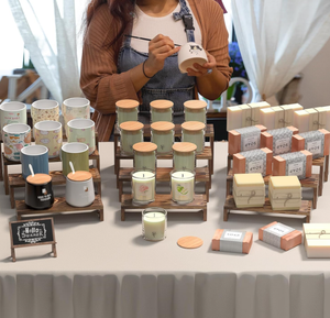 Support de présentation en bois multifonctionnel - Étagère de bureau / Présentoir de cuisine / Support de maquillage pour salle de bain - Product Image 4
