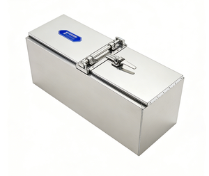 Boîte à outils latérale pour camion en aluminium robuste avec serrure 60 x 18 x 18 pouces - <span class=keywords><strong>Coffre</strong></span> <span class=keywords><strong>de</strong></span> <span class=keywords><strong>rangement</strong></span> pour camionnette tout-terrain/<span class=keywords><strong>remorque</strong></span> étanche - Product Image 1