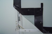Écran de projection pliable rapide OEM de haute qualité, 150 pouces, 16:9, en tissu PVC, pour projection avant et arrière, avec flight case