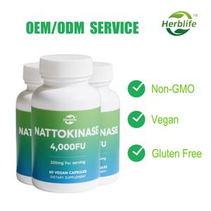 Wholesale <b>Supplement</b> Natural Nattokinase Extract Factory Supply OEM Nattokinase Capsules - Product Image 2