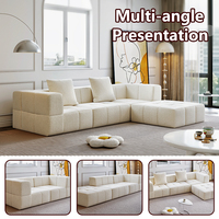 Juego de Sofás de Compresión China Master Furniture para Sala de Estar Muebles Empacados al Vacío Sofá Nube Comprimido Modular en Caja para el Hogar