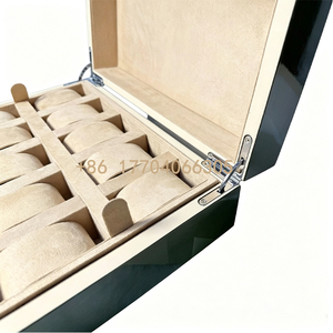 Green Wooden Watch <b>Box</b> 10 Slots Velvet Lining <b>Lockable</b> Case Protective Storage for Watches - Product Image 6