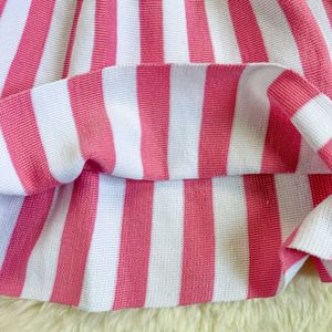 HanOu pronto per la spedizione di abiti da ballo di fine anno alla moda stile libero lavorato a maglia elegante Polo a righe stampa abito da donna - Product Image 6