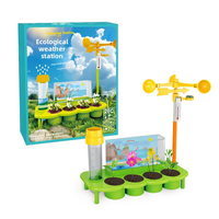 Kit scientifique de station météo pour enfants, expérience de culture de plantes STEM, jouet éducatif, apprentissage de l'écologie et du climat, cadeau nature, vente en gros