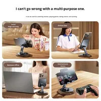 Support de téléphone portable, tablette, bureau, pliable, portable, multifonctionnel, réglable, en alliage, support de bureau, 2-8 pouces, mini support pour diffusion en direct