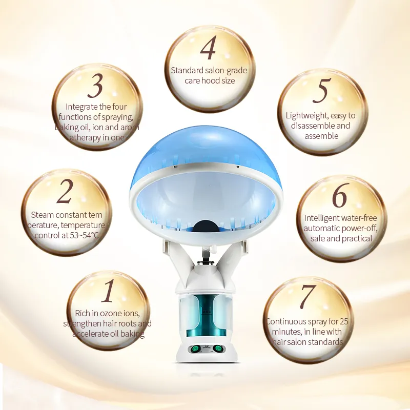 Homeuse Acne Behandeling Haarstomer Nano Nevel Huidverjonging Gezichtsstomer Cosmetica Merken Nano Ion Platina Gezichtsstomer