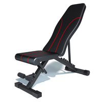 Banc de musculation pliable multifonctionnel avec support pour haltères, cadre en acier allié pour salle de sport à domicile